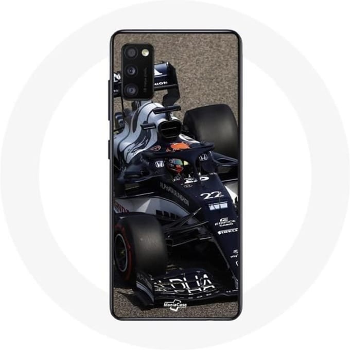 Coque - Formule 1 - Samsung Galaxy A41 - Yuki Tsunoda - Souple - Bleu bleu