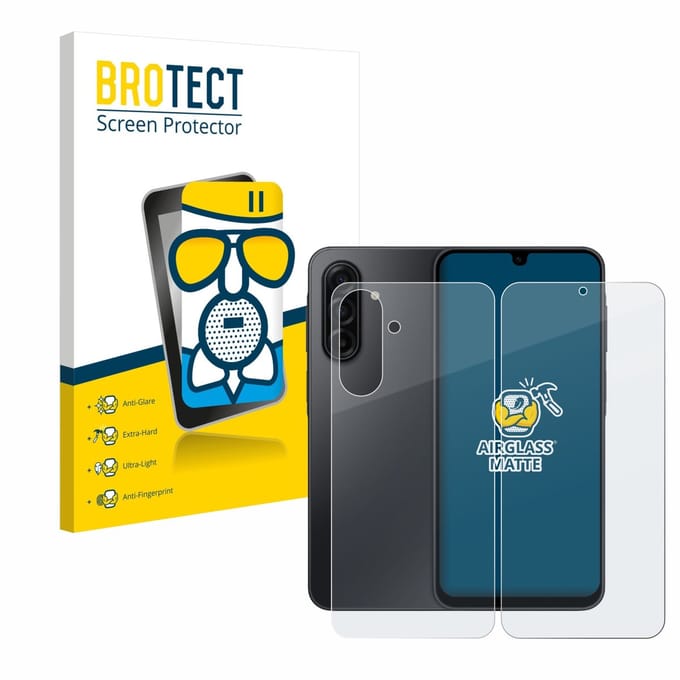 BROTECT - Screenprotector voor Samsung Galaxy A17 5G (Voor+Achter) - Folie Beschermfolie Beschermglas matte