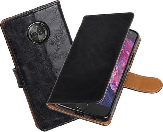 BestCases - Motorola Moto X4 Pull-Up booktype hoesje zwart