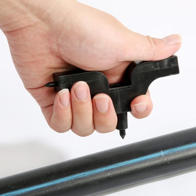Hoge Kwaliteit Zwart Tuin Druppelirrigatie Gereedschap Boor Slang Gat Ponsen Boor Gereedschap black