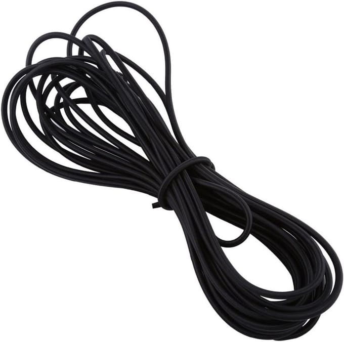 Elastic Rope 5mm/10mm - Stretch Bungee Cord voor DIY Projecten en Creatieve Klussen (5mm/10m - Zwart)