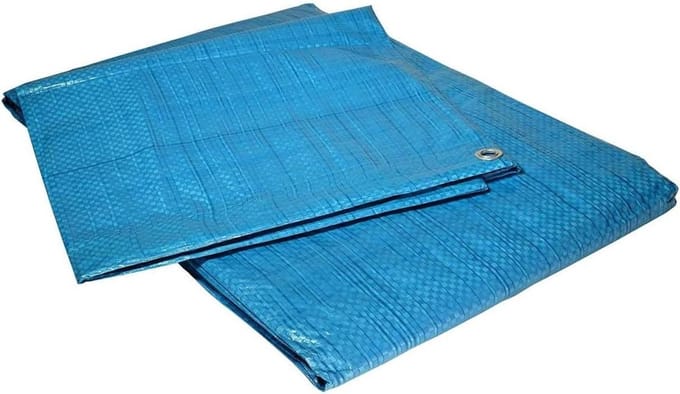 Bouwzeil - Dekzeil - Bescherming Materialen - Stofbestendig - 8 x 12 meter - Blauw