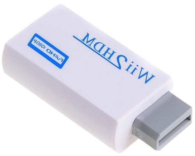 Wii naar HDMI adapter - Wii naar hdmi - 720/1080P HD-converter - voor monitoren, projectoren, tv's - wit