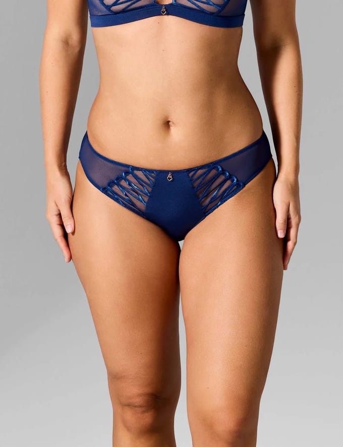 Sapph - Lara Slip Navy - maat S - Blauw