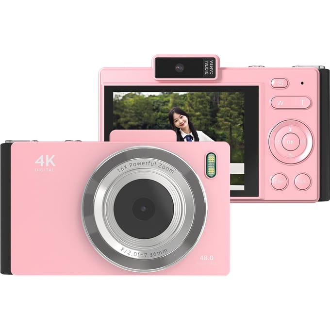 4K Digitale Camera Draagbare Digitale Videocamera CCD Camera 48MP 2.8 Inch IPS Scherm Anti-shake 16X