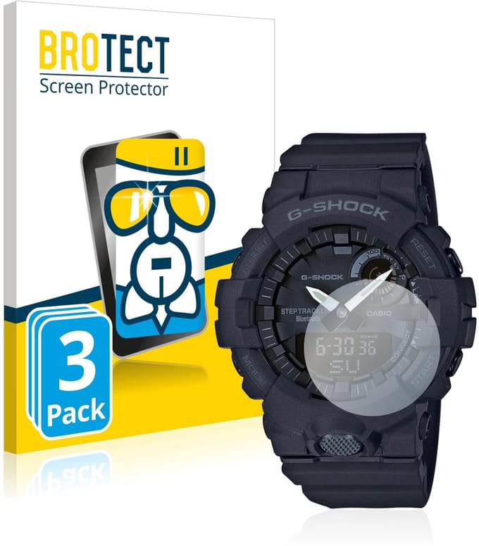 Screenprotector 3 Stuks voor Casio G-Shock GBA800 Beschermglas transparant