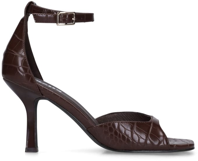 Sacha - Dames - Bruine sandalen met hak - Maat 39