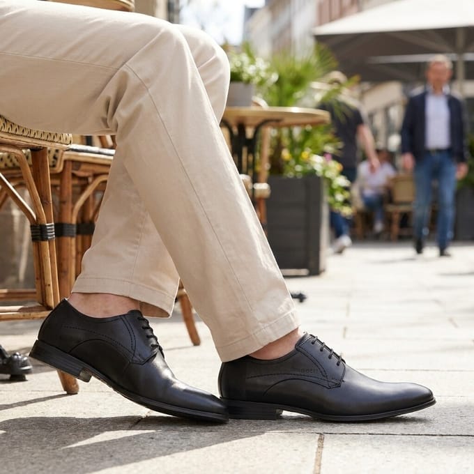 Bugatti Mattia II Veterschoenen zwart Leer - Maat 44