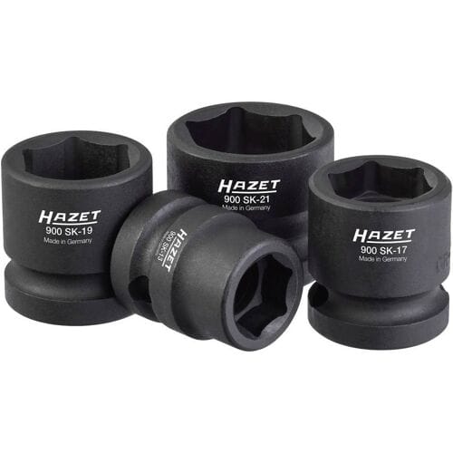 Hazet 900SK/4 Kracht-dopsleutelinzetset 1/2 (12,5 mm) 4-delig