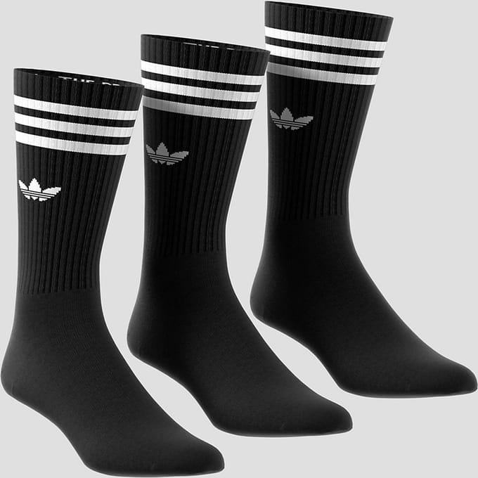 adidas Originals Solid Crew Sokken zwart