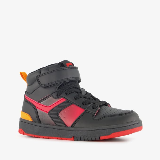 Blue Box hoge jongens sneakers zwart rood - Maat 32