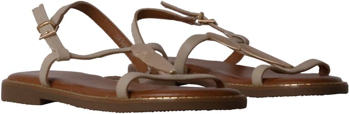 Platte sandalen met bandjes van Loevah Paris