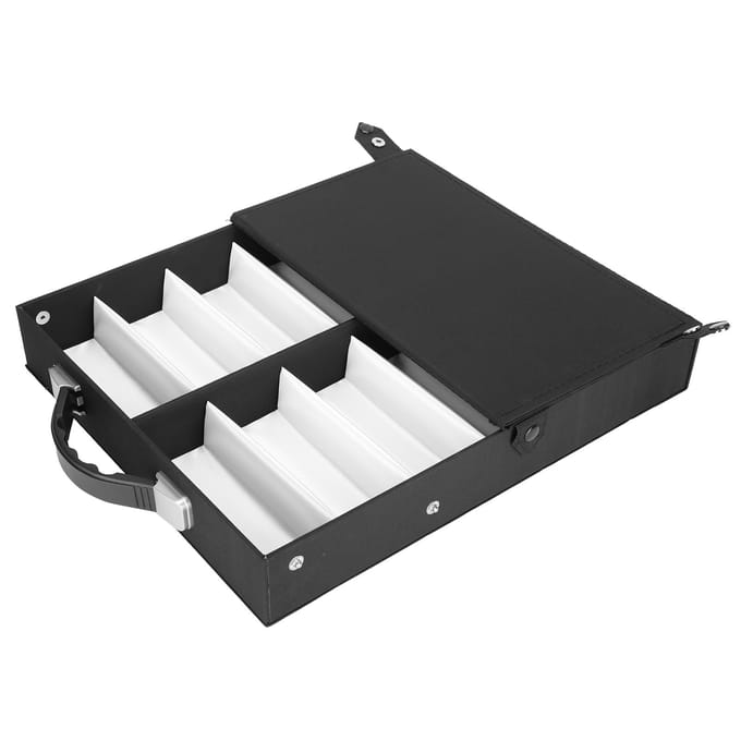 12 Vakken Professionele Draagbare Brillen Displaydoos Zonnebrillen Opbergkoffer Organizer gray
