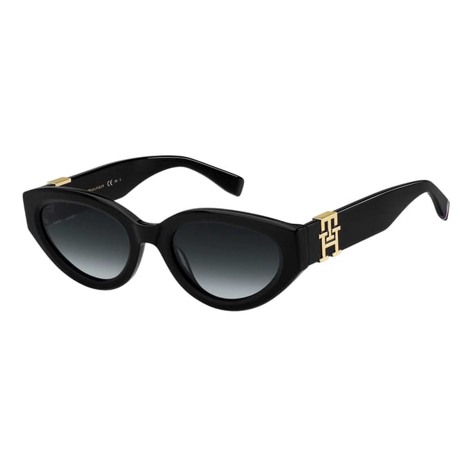 Tommy Hilfiger Vrouwen/Dames Ovale Zonnebril (Zwart)