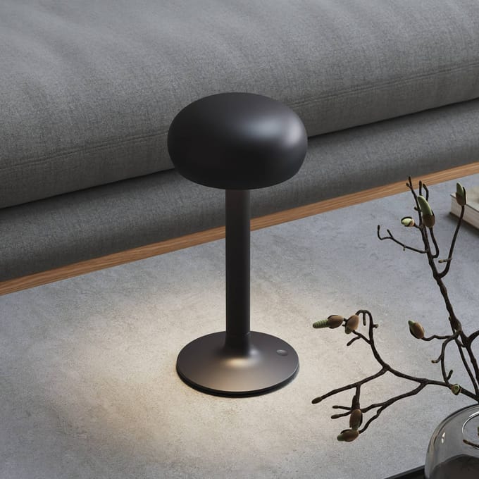 Eva Solo - Emendo TafelLamp Oplaadbaar - Aluminium - Zwart