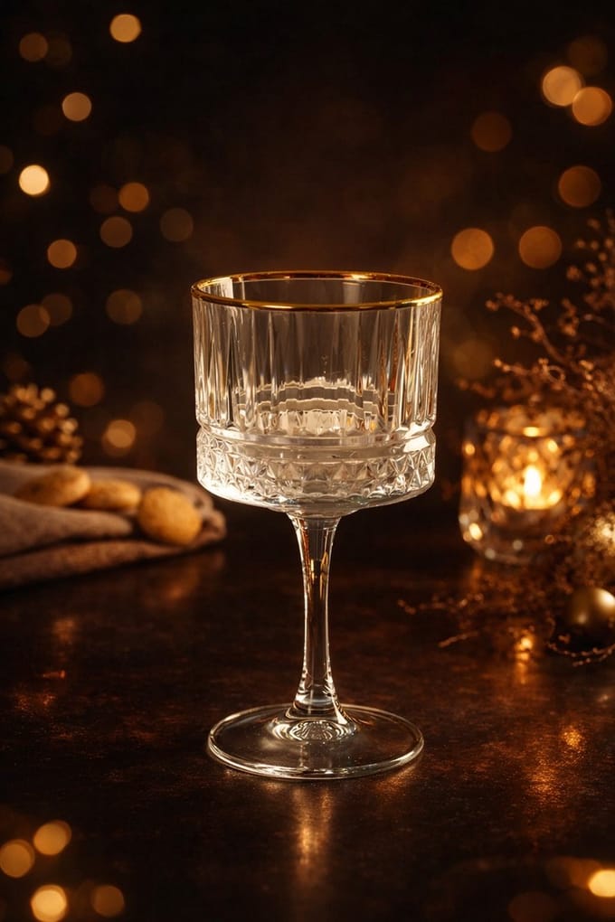 Pasabahce – cocktailglazen – Elysia Golden Touch – 500 ml – goud – set 4 stuks, 20 cm