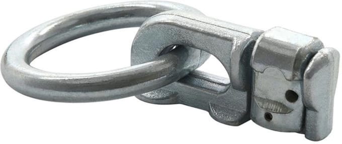 ProPlus Dubbele stud fitting voor bindrail - Ø 45 mm ring - 62 x 27 x 18,5 mm