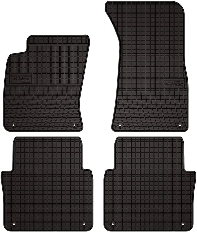 Wielganizator SolidPRO - Auto Vloermatten - Rubber - Zwarte Bescherming - Audi A8 D3