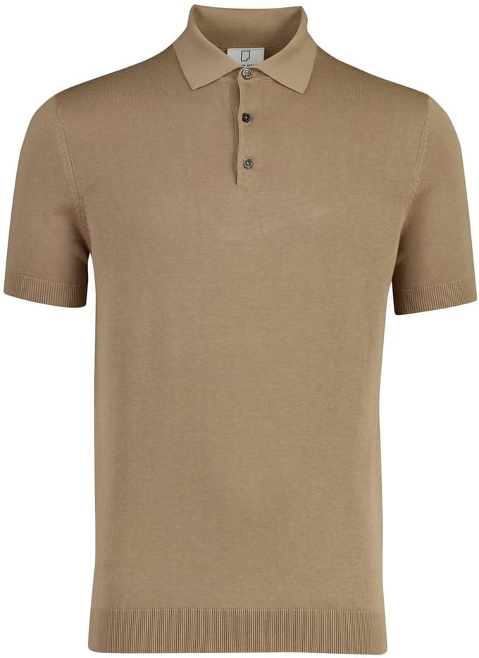 Born With Appetite poloshirt korte mouw bruin