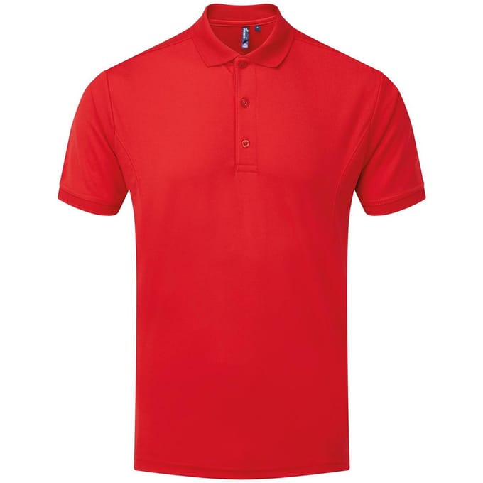 Premier Heren Coolchecker Poloshirt (Rood)