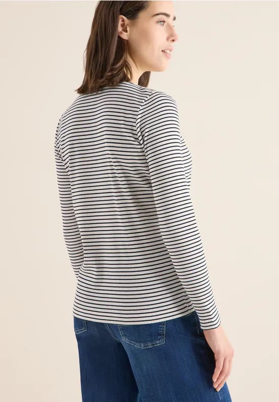 Gestreept shirt met lange mouwen