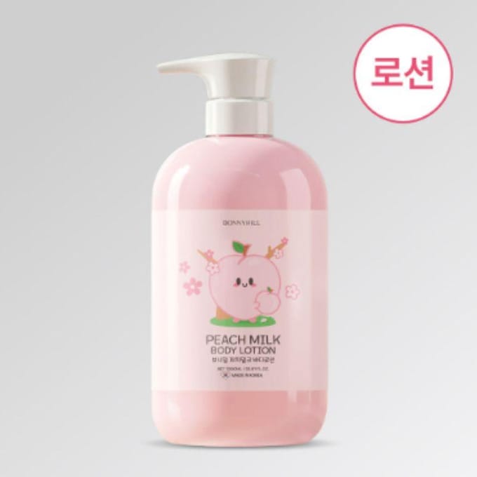 Lotion corporelle Bonnyhill Pêche Lait 1L – Lotion corporelle hydratante à pH légèrement acide white