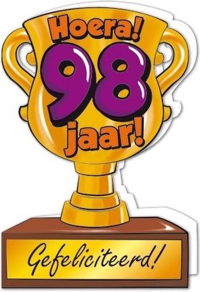 Trofee kaart - 98 jaar