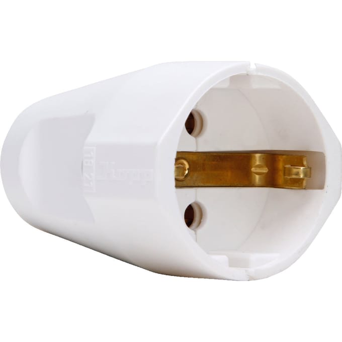 Kopp Arctic Wit Plastic Stekker 16A - 1821.0205.1 [2 stuks]