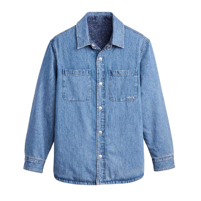 Levis Herenoverhemd van geribbeld kord met Bryant-patroon (Denim)