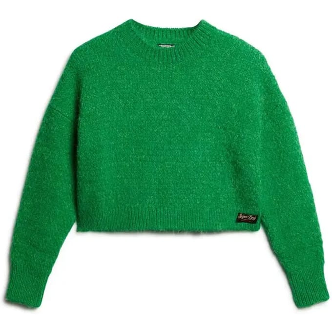 Superdry - Vintage korte gebreide trui met textuur - Dames - Sweaters