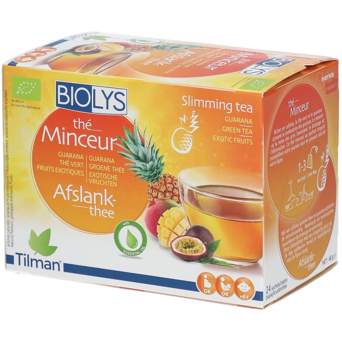 Biolys Guarana Afslank Thee Exothische Vruchten 24 Zakjes