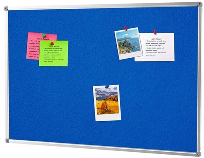 IVOL Prikbord Vilt 90 x 120 cm - Blauw