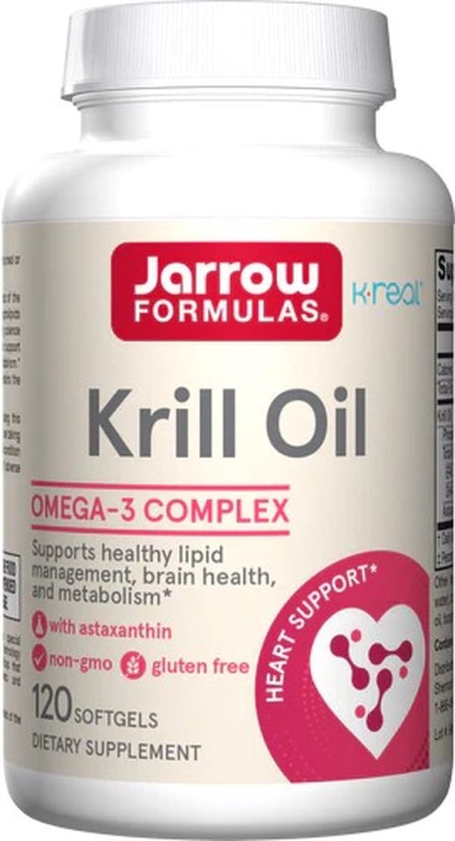 Krill Oil 120 softgels - 100% zuivere krillolie + astaxanthine | Jarrow Formulas