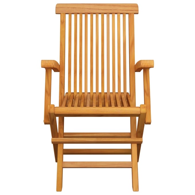 vidaXL - Klapstoelen - 4 - stuks - van - massief - teakhout
