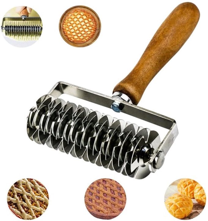 Dailygoods- Deegstripsnijder Roosterroller - Bakgereedschap