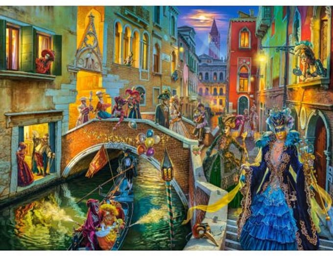 Castorland puzzel Venice Carnival - legpuzzel 3000 stukjes.
