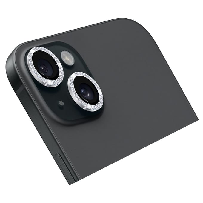 Holdit Camera Lens Protector Glitter geschikt voor Apple iPhone 15 / 15 Plus