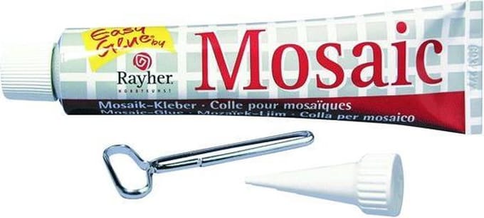 Rayher Mozaiek steentjes en hobby lijm - tube 80 ml - knutselen