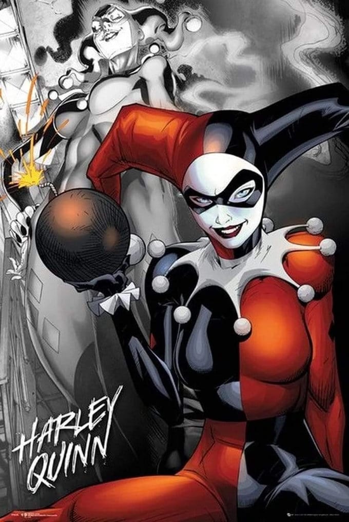 Poster - Dc Comics Quinn The Bomb - 91.5 X 61 Cm - Multicolor