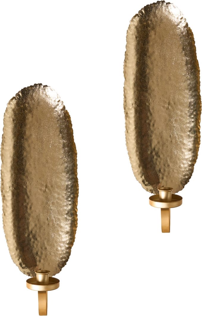 FEIJO - Wandkandelaar set van 2 - Goud - IJzer