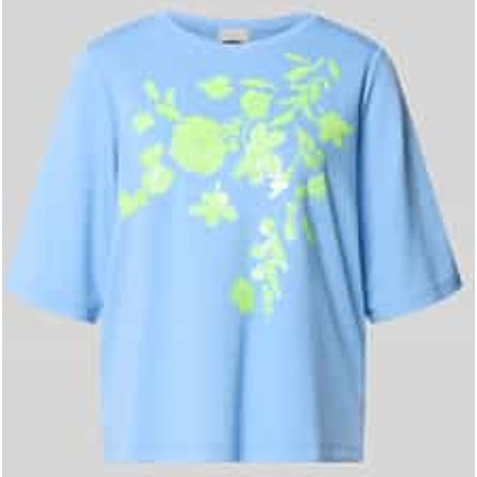 T-shirt van viscosemix met pailletten