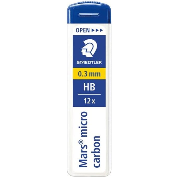 STAEDTLER potloodstift Mars micro carbon, 0,3 mm, 1 dispenser