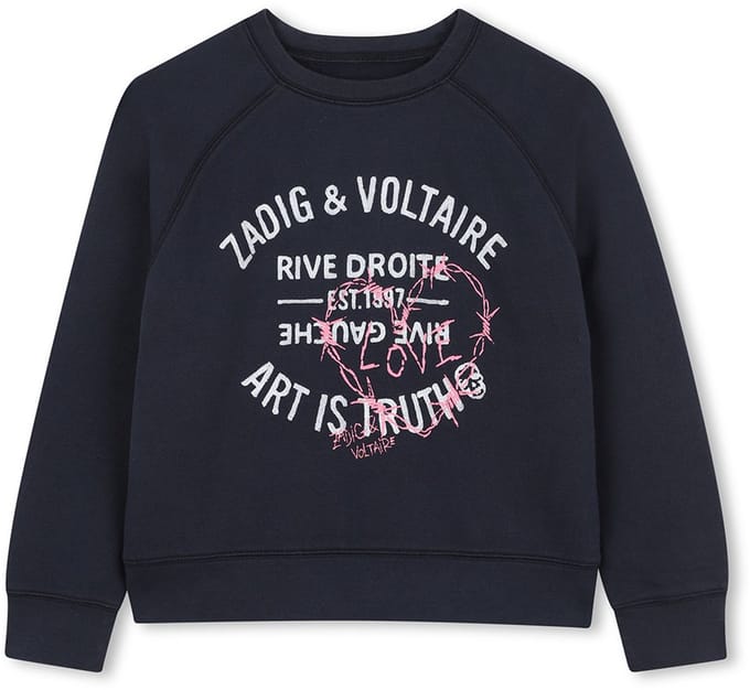 Zadig & Voltaire X60436 Sweatshirt Zwart 4 Years Meisjes