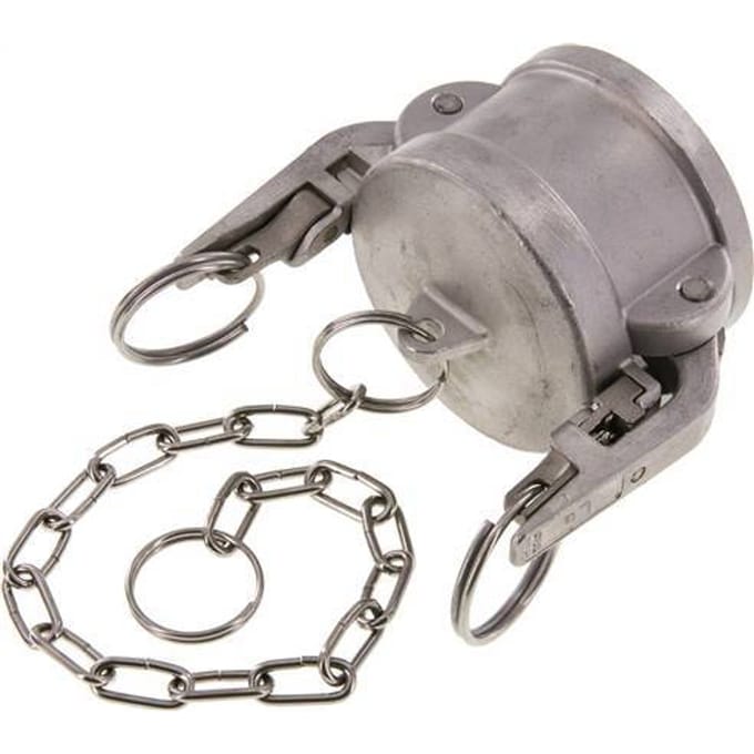 Camlock DN 50 (2'') Veiligheid Koppeling RvsEnd Cap Type DC MIL-C-27487