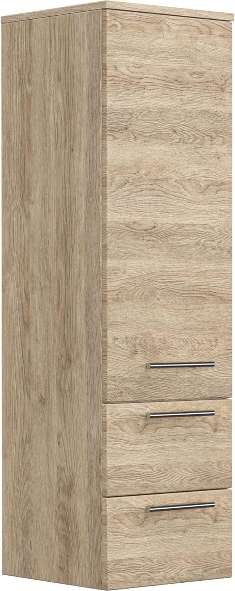 Badkamerkast Jeroen Eiken - Breedte 35.2 cm - Hoogte 120 cm - Diepte 35.8 cm
