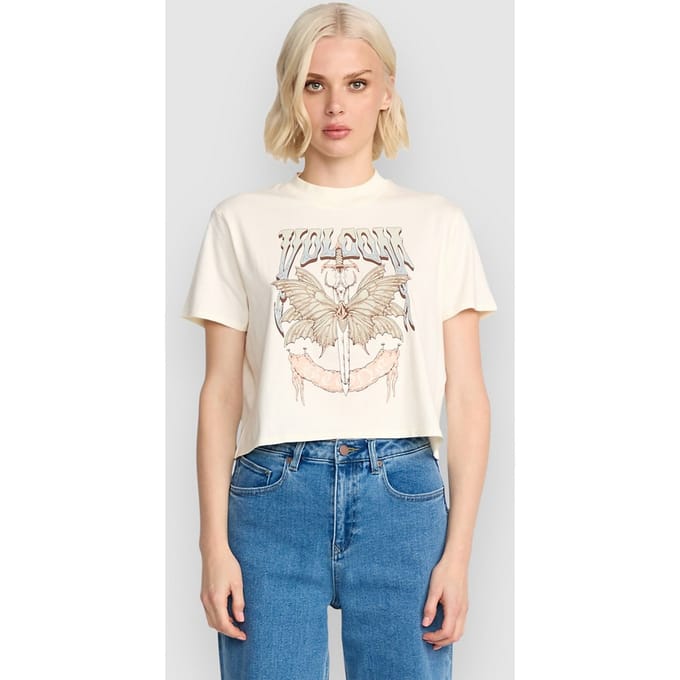 Volcom Dial Crop T-Shirt wit