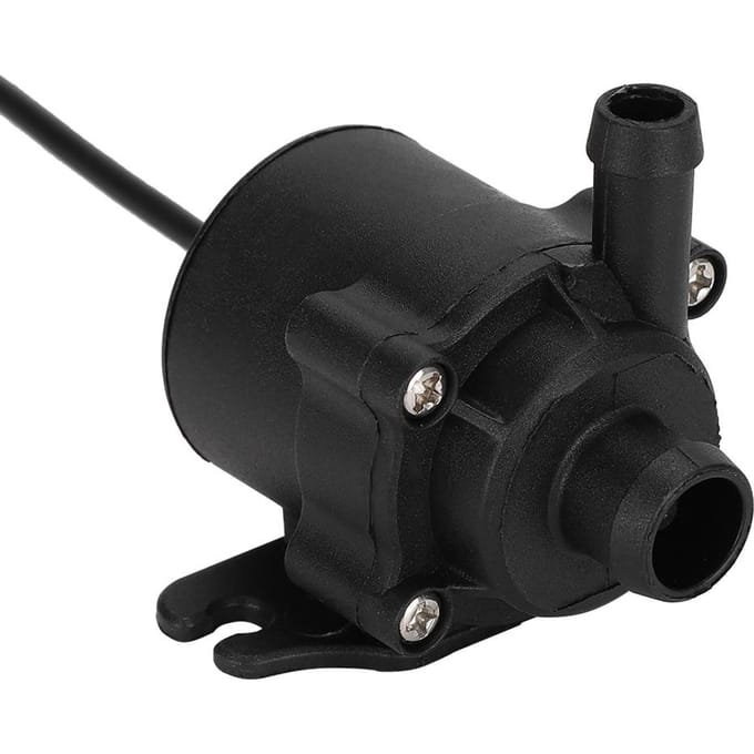 Micro pompe à eau CC 12 V, sans balais, silencieuse, grand format, 4 broches