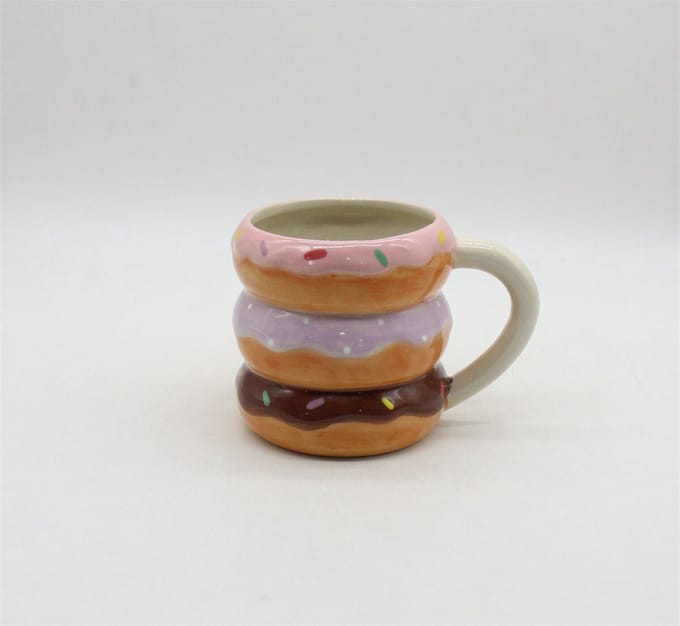 HomeBound by KY | Beker donuts | 14,3x10,2x10cm | mok/beker donut