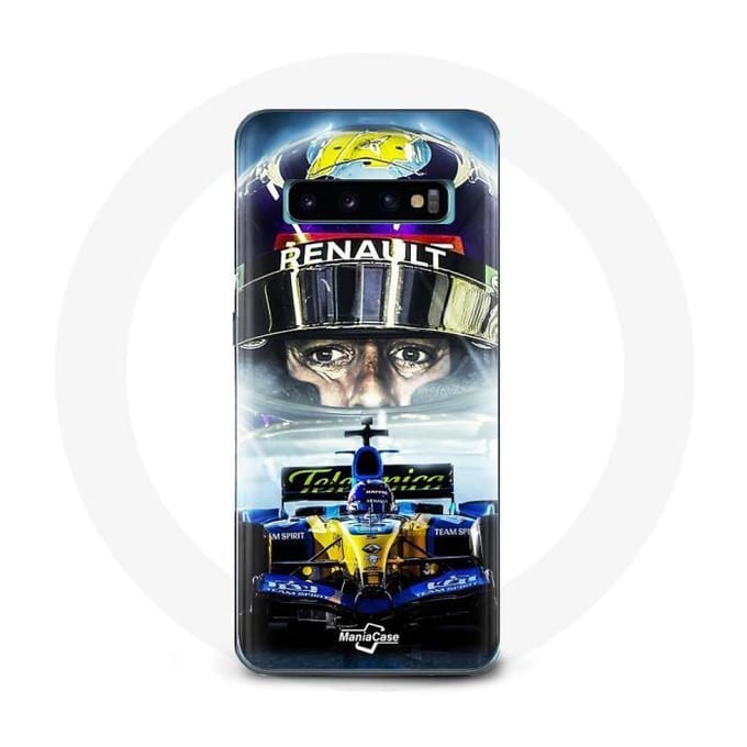 Coque - Fernando Alonso - Samsung Galaxy S10 - Souple - Blanc - Formule 1