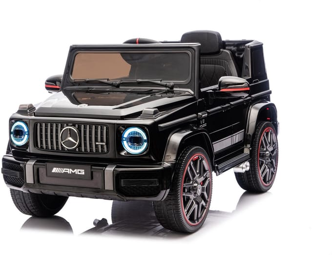 Mercedes G63 AMG Cabrio - Elektrische Kinderauto - 12V - met Afstandsbediening - Zwart
